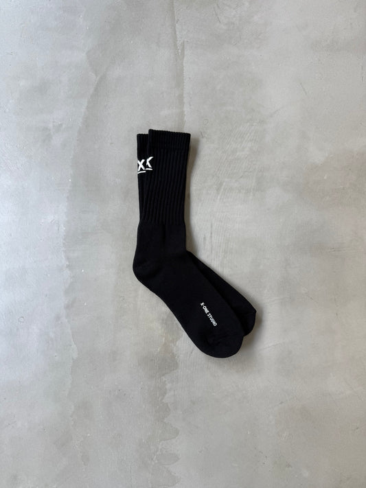 X-ONE LOGO SOCKS "BLACK"