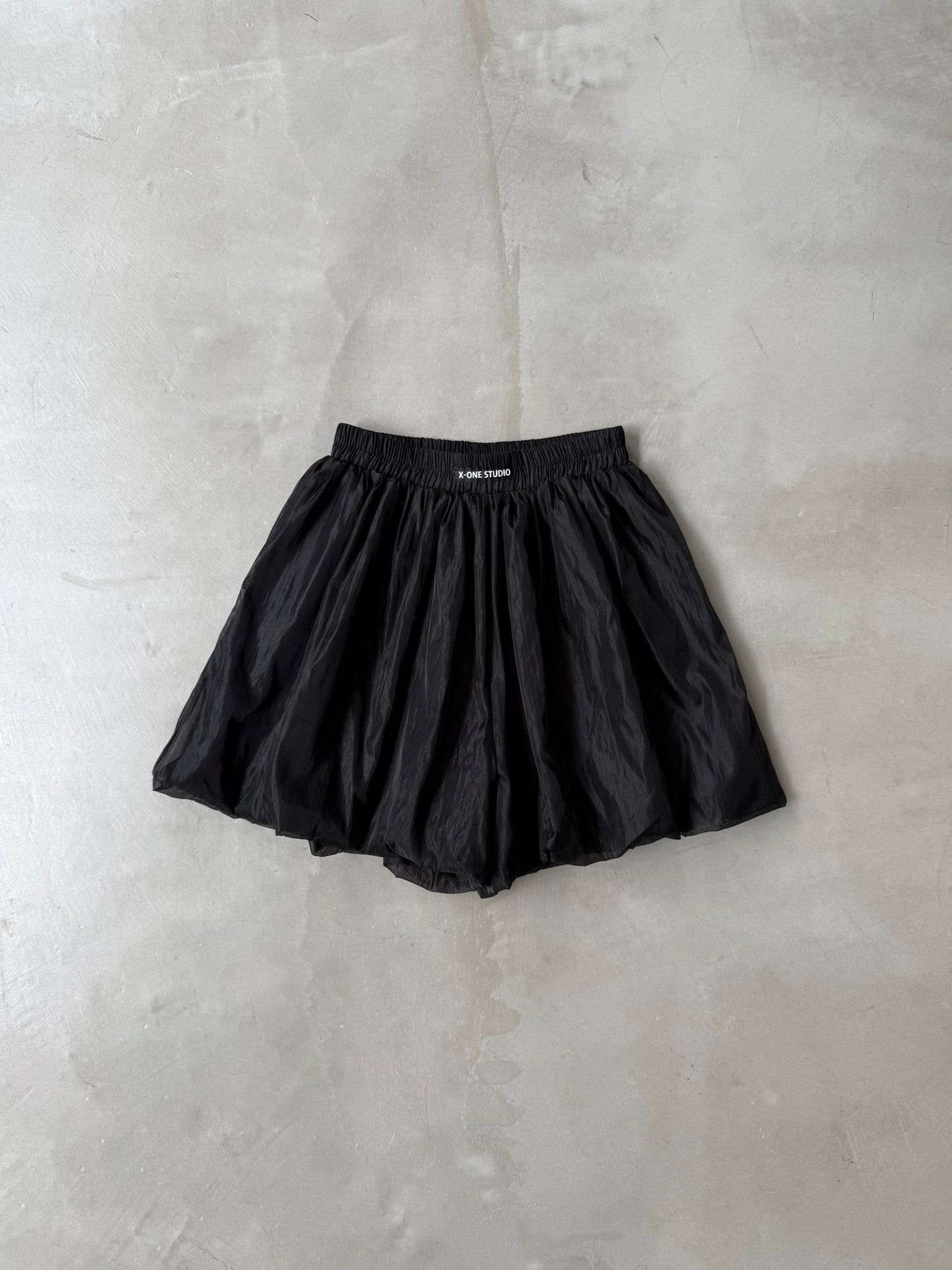 SHEER BALLOON PANT "BLACK"