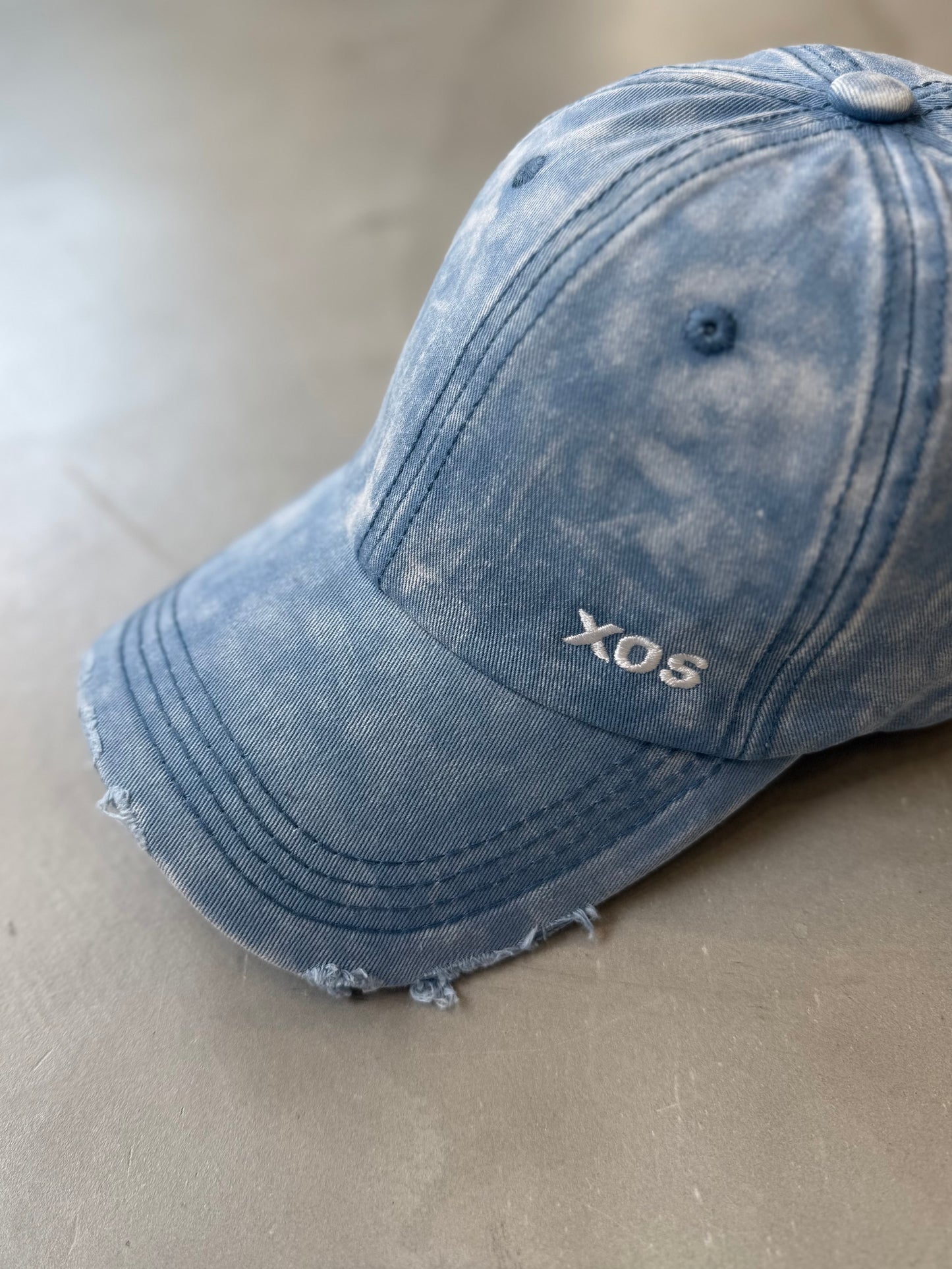 WASHED CRASH CAP "DENIM"