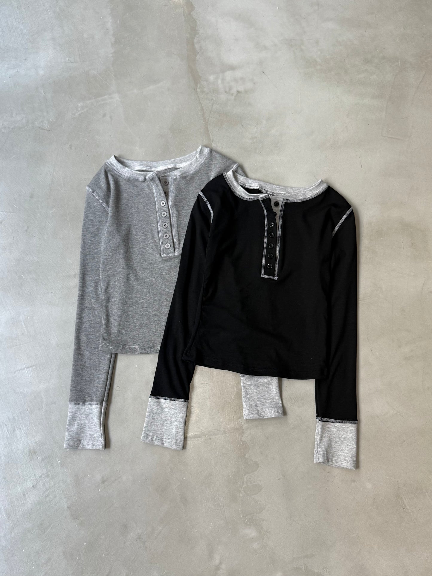 BLOCK HENRY NECK "GRAY"
