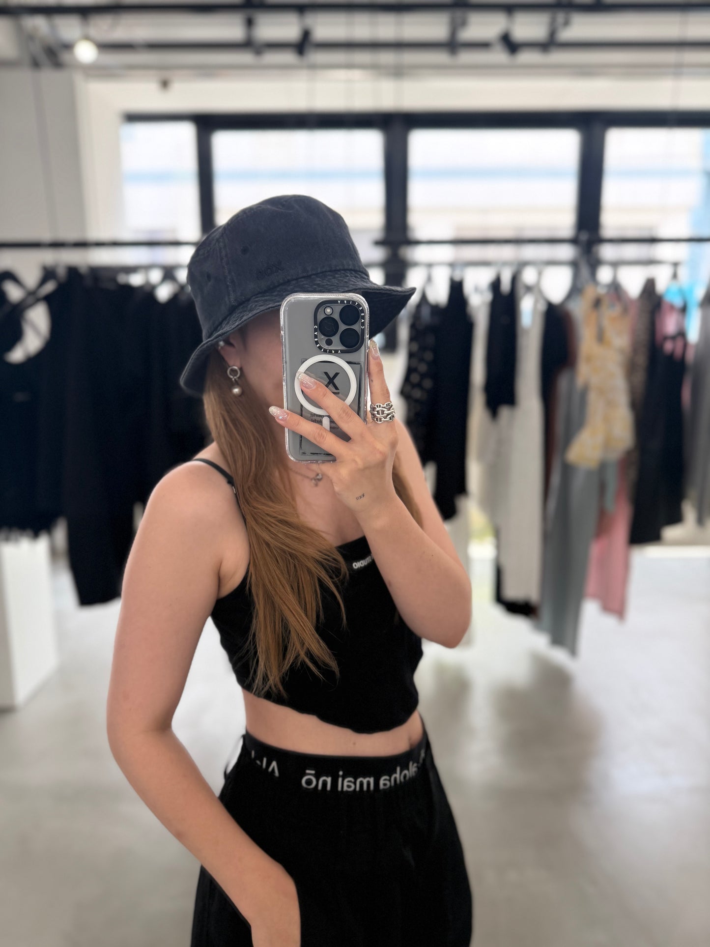 BLACK DENIM HAT