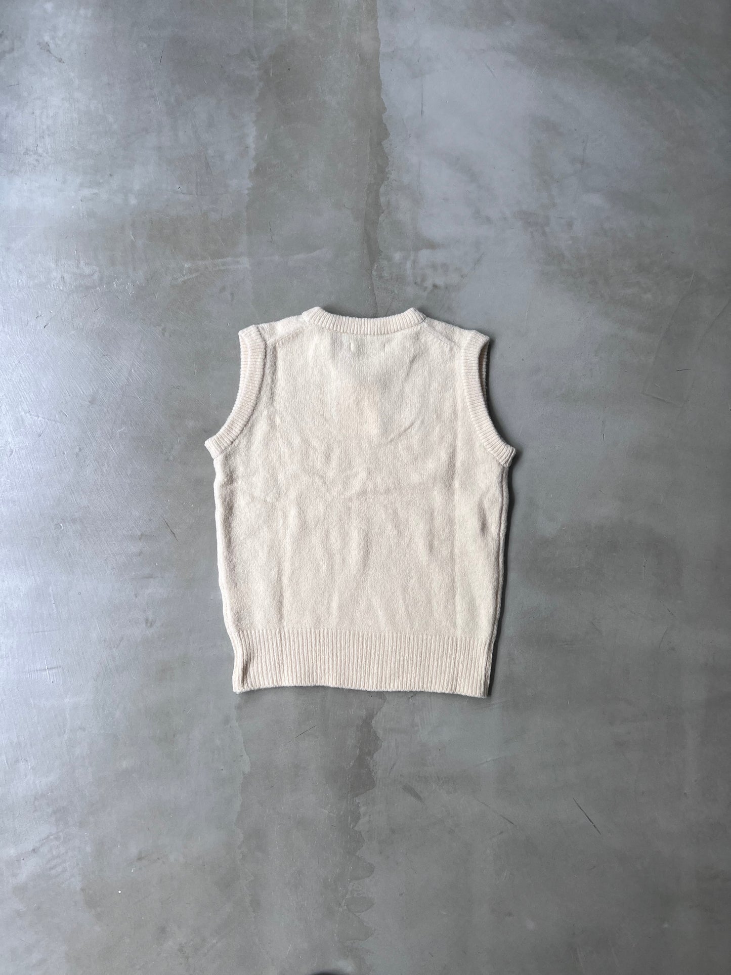 KNIT VEST "MILK"