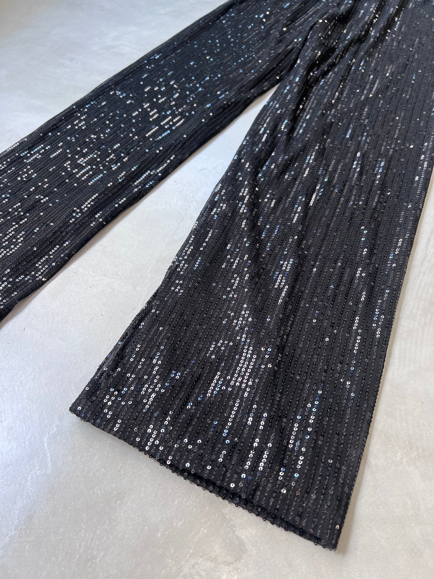 GLITTER PANTS "BLACK"