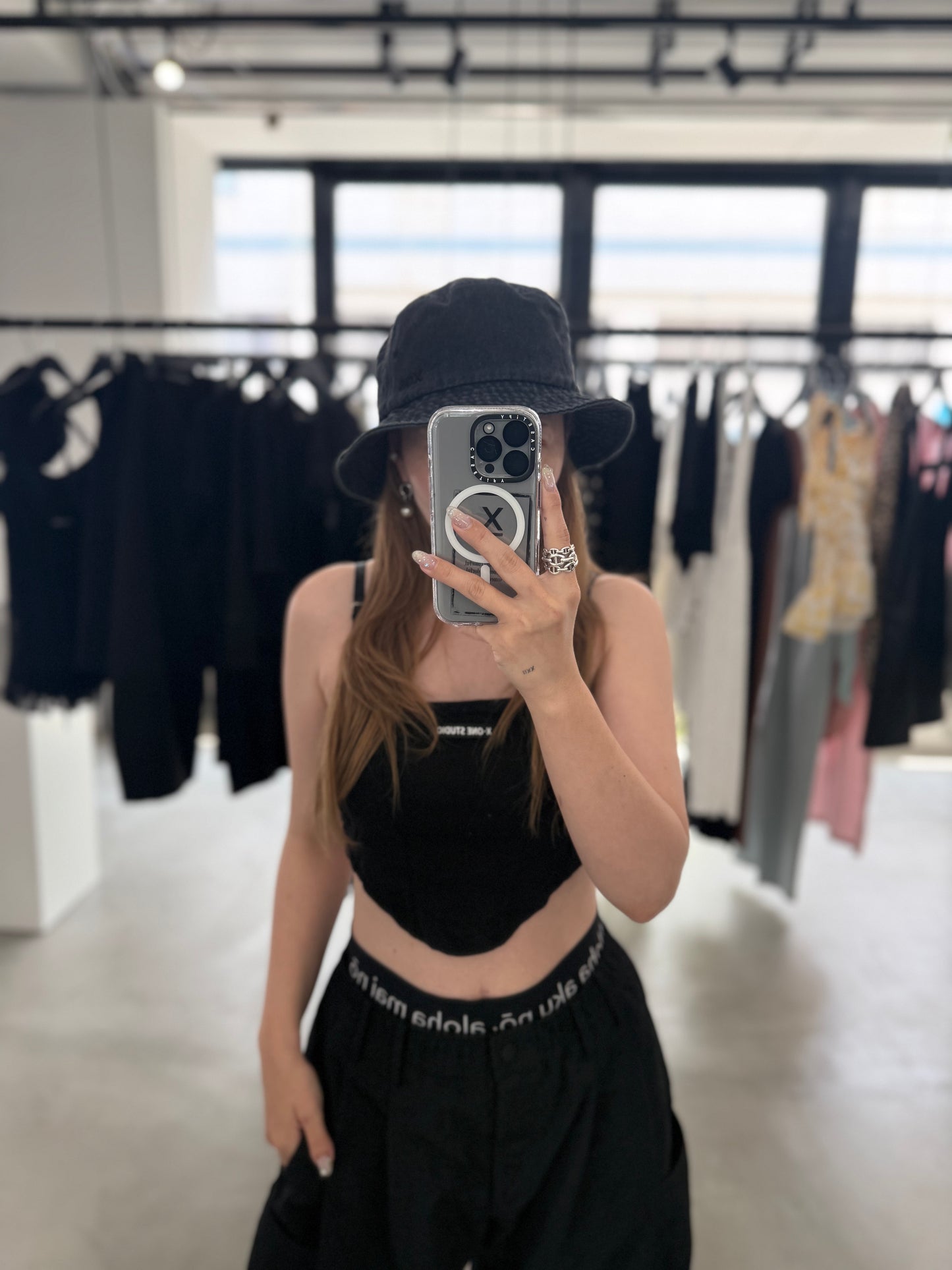 BLACK DENIM HAT