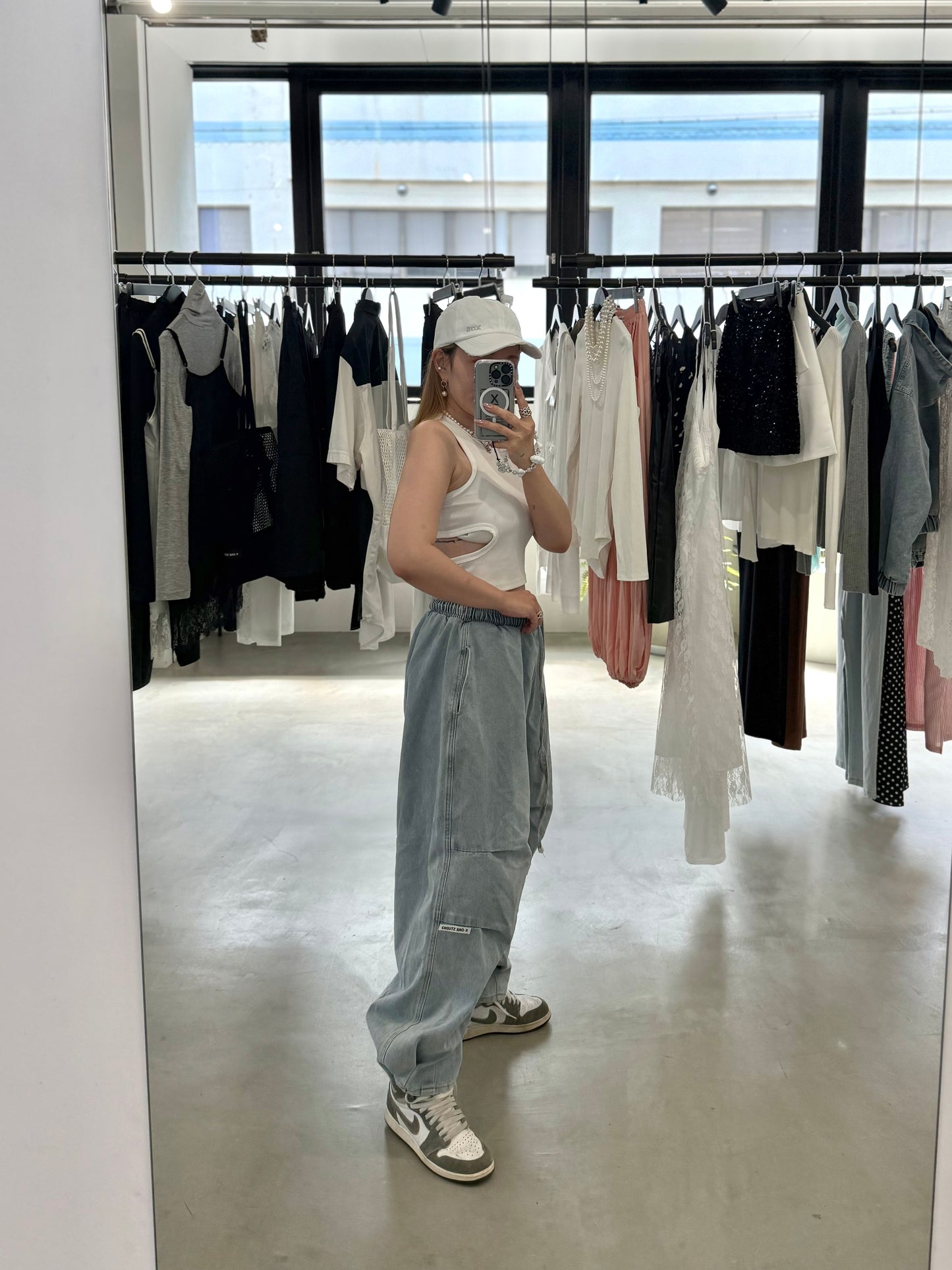 LOOSE DENIM SWEAT