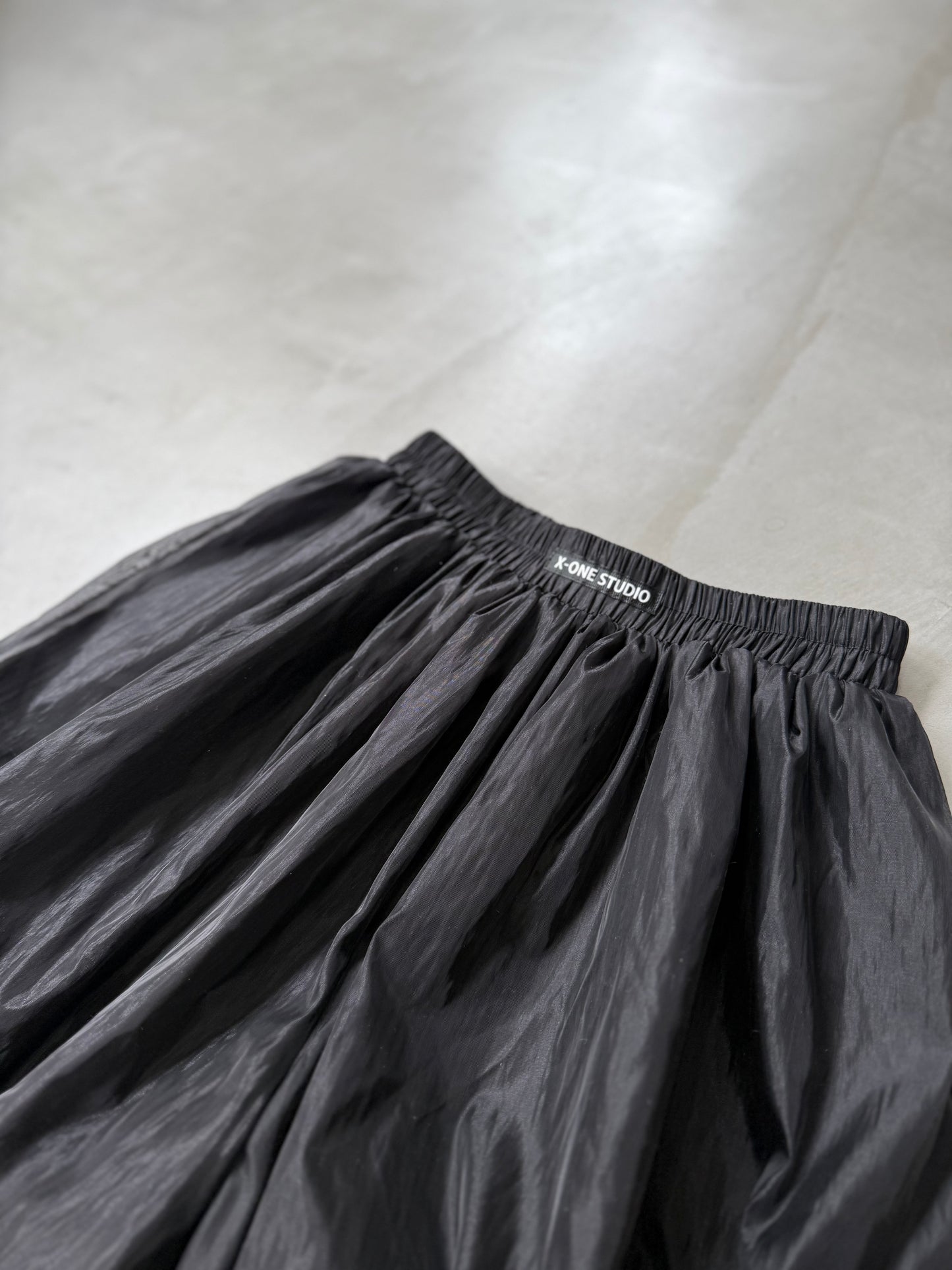SHEER BALLOON PANT "BLACK"
