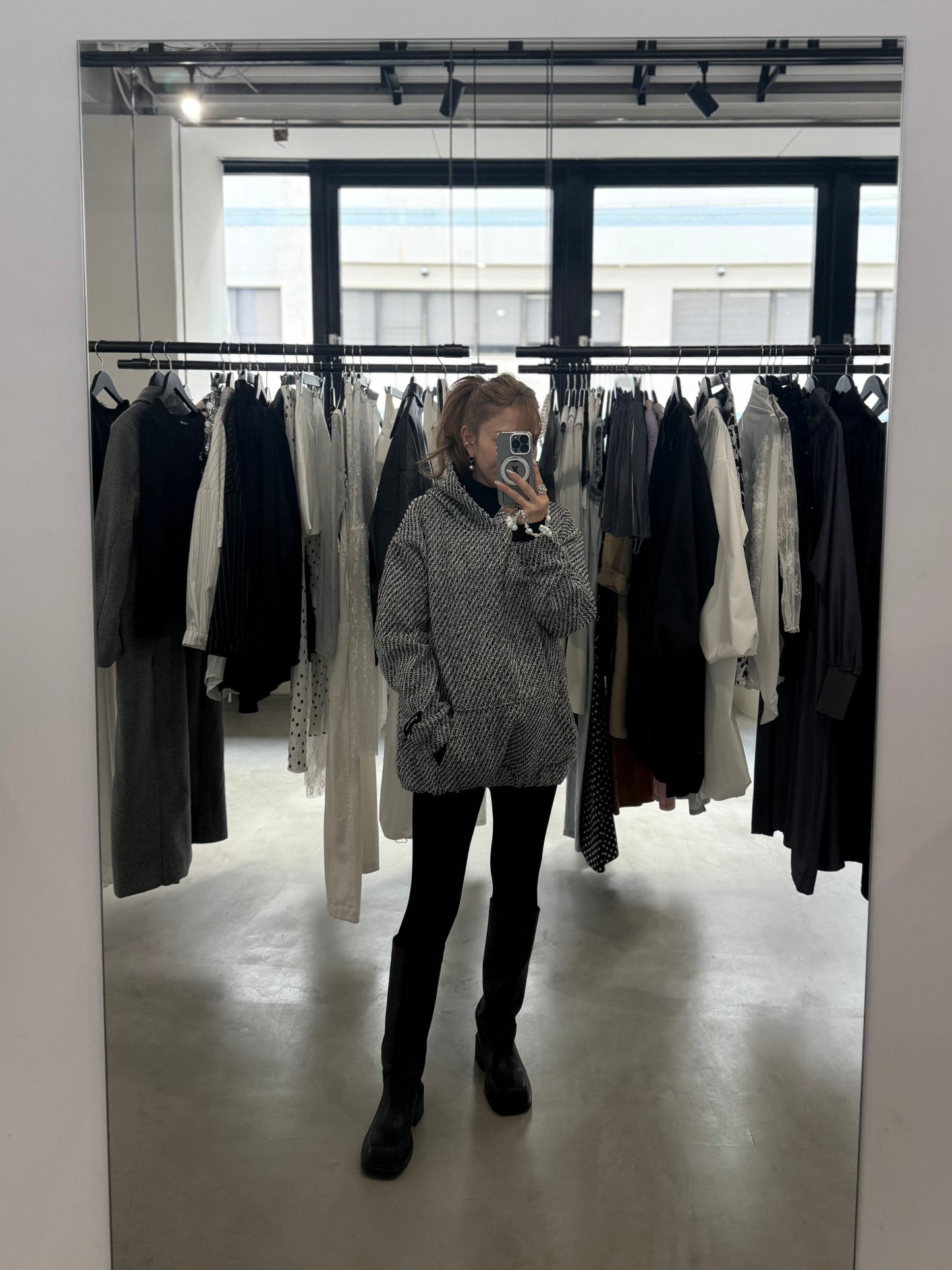 【MENS】TWEED HOODIE