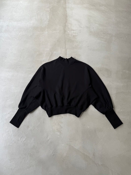 BALLOON SLEEVE SWEAT "BLACK"