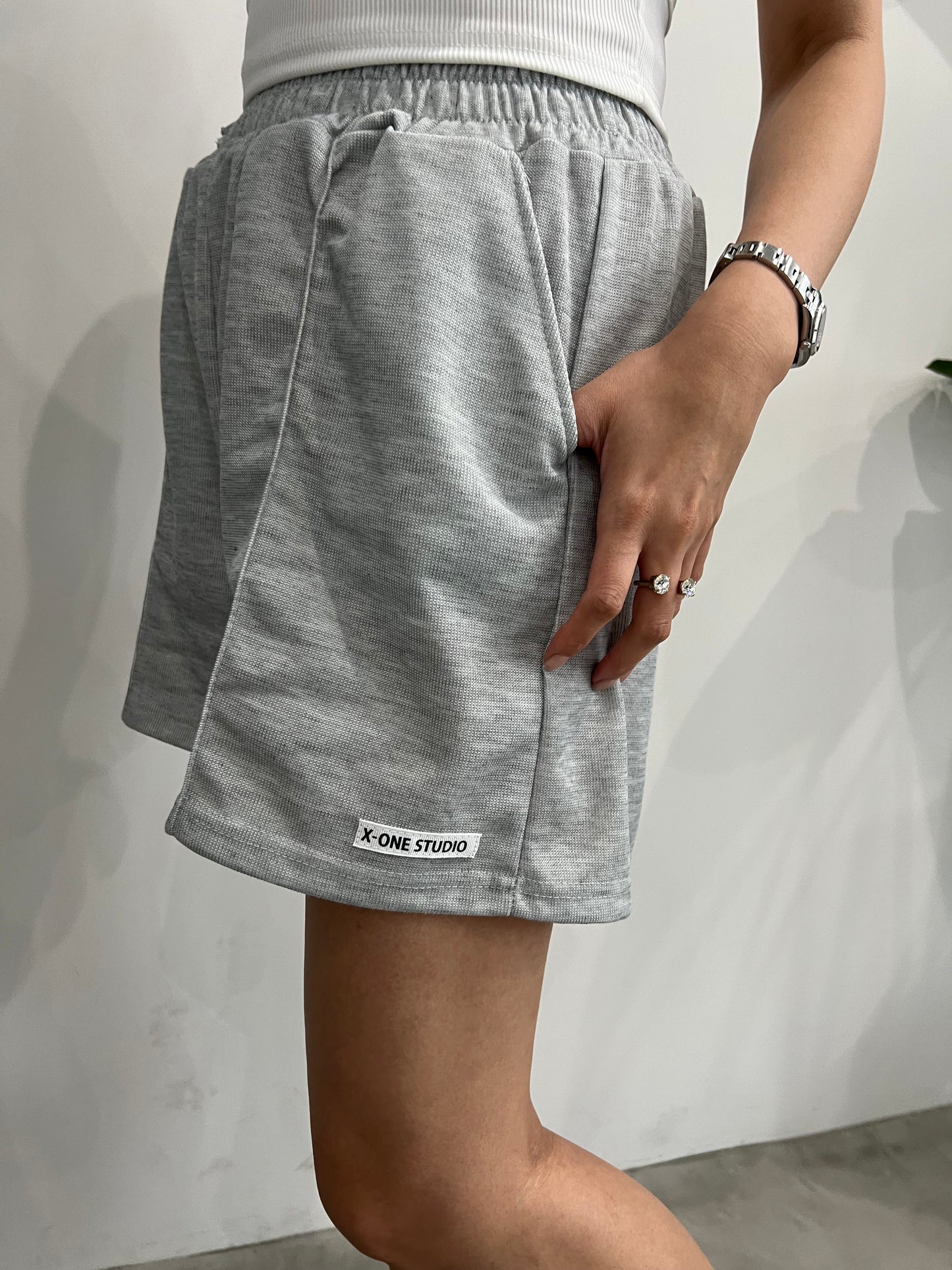 JERSEY SHORT PANTS "GRAY"