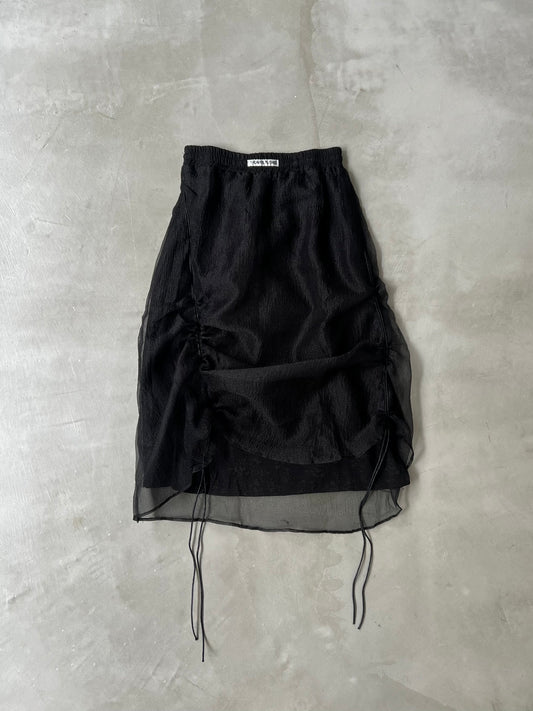 SHIRRING CHIFFON SKIRT