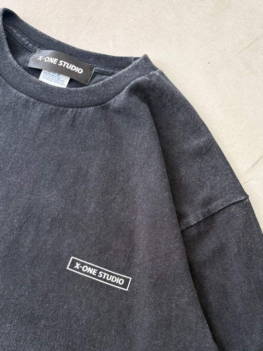 WASHED BOXLOGO L/S Tee “BLACK”