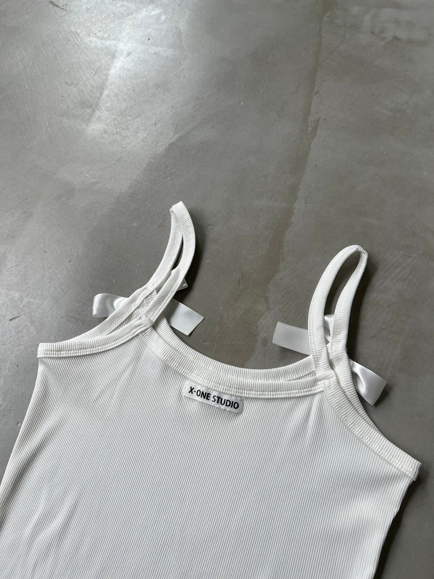 RIBBON CAMI "WHITE