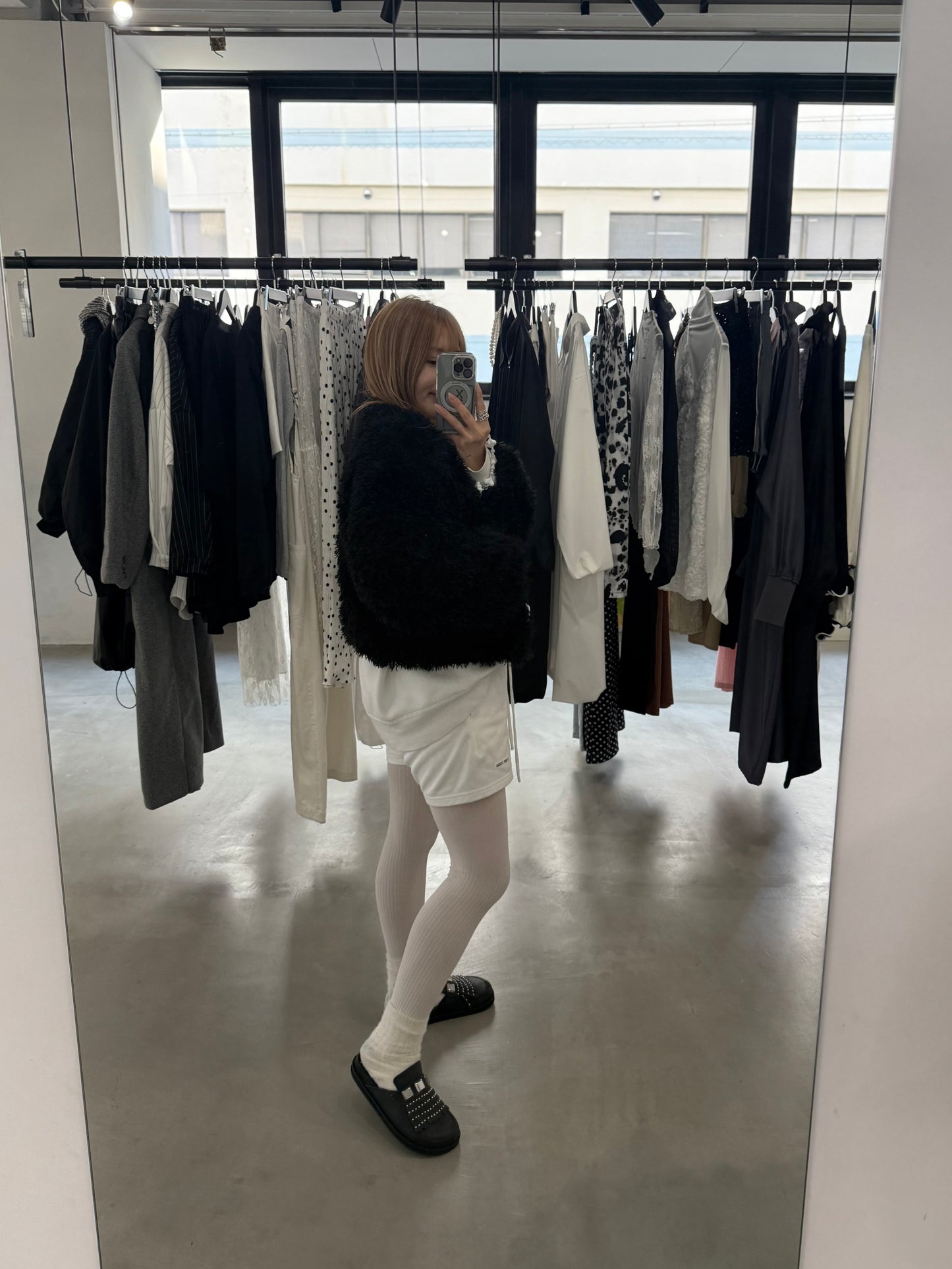 FLUFFY JACKET "BLACK"