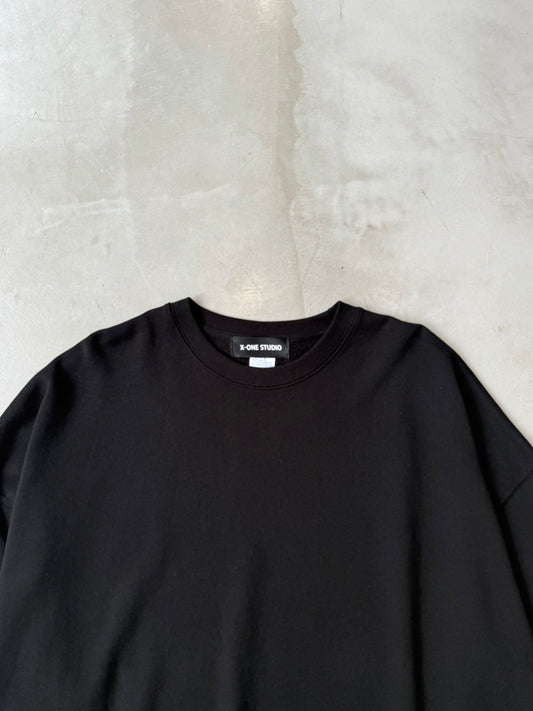 【MEN'S】X-ONE BACK LOGO 10oz "BLACK"