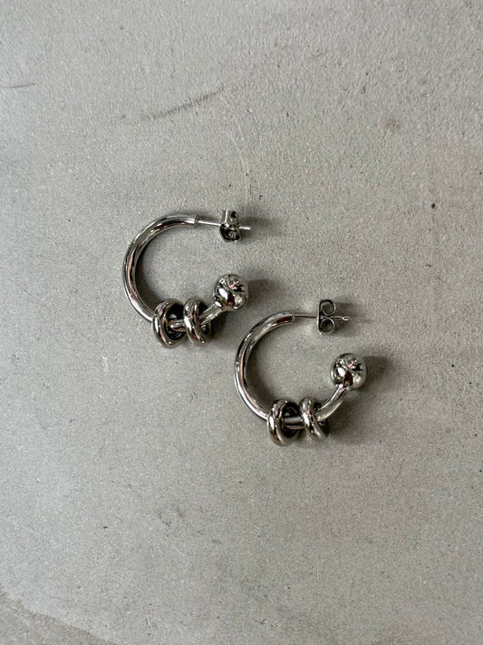 ALAN EARRINGS "SILVER"