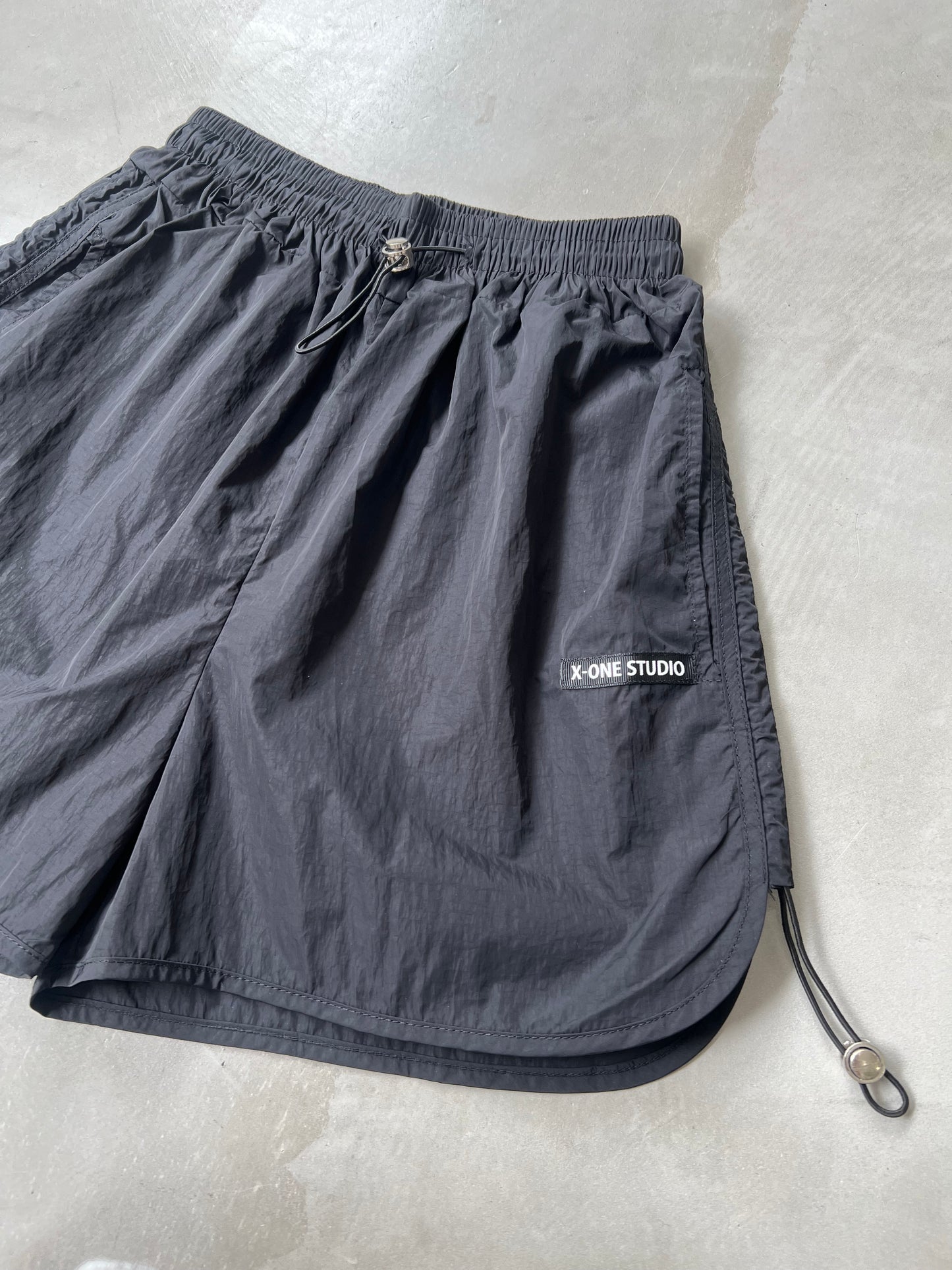 NYLON SHORT PANTS "GRAY"