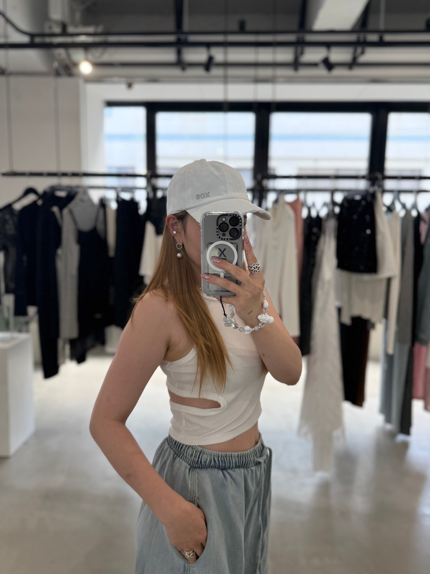 WASHED CRASH CAP "WHITE"