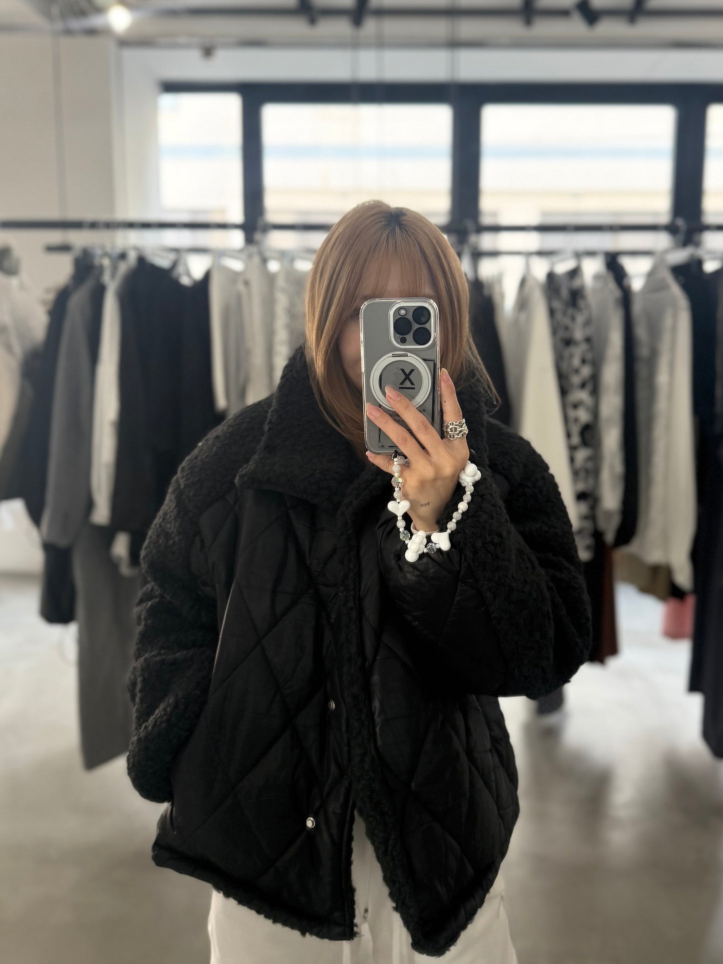 QUILTED BOA JACKET "BLACK"