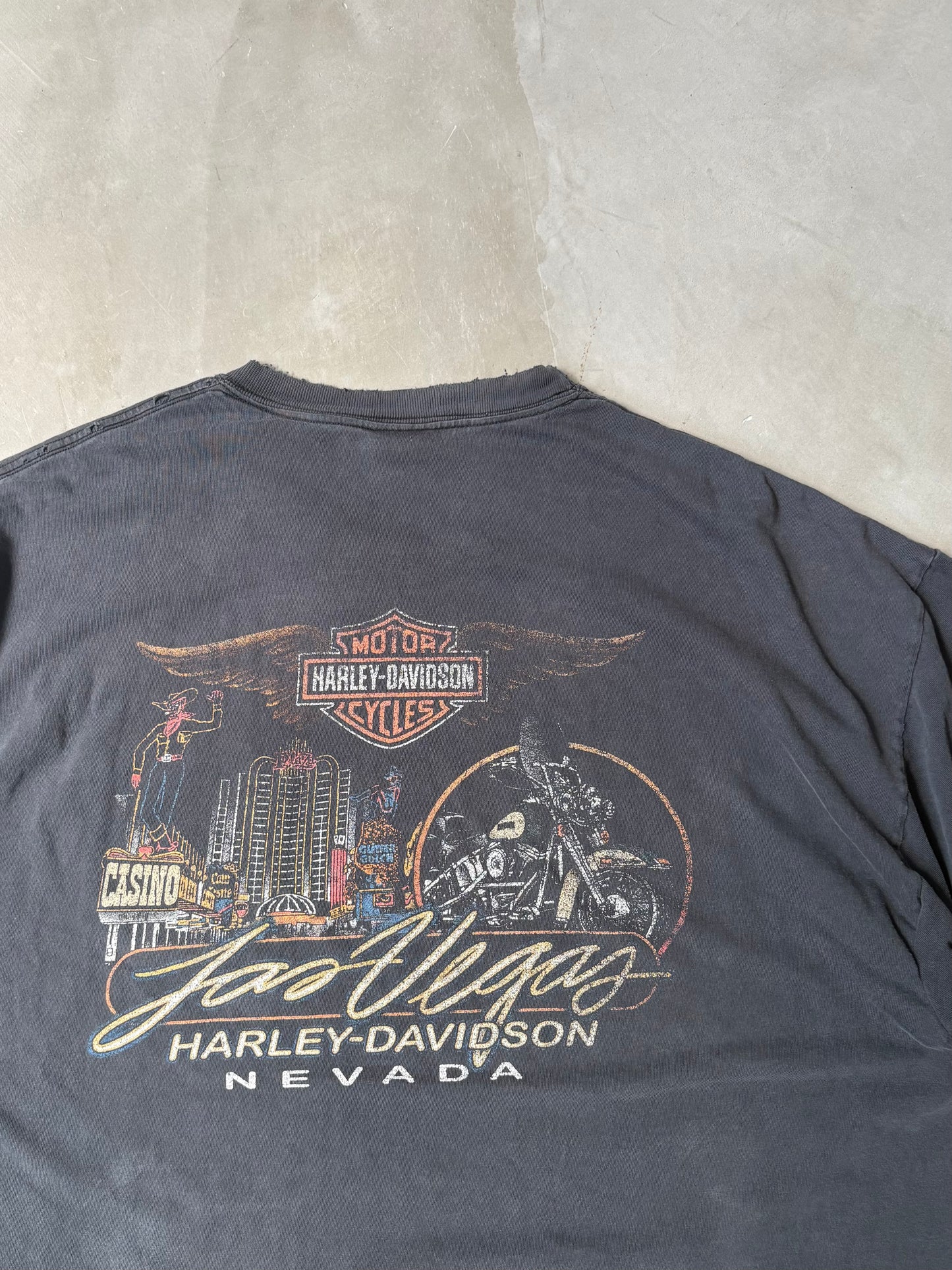 ［VINTAGE］Harley-Davidson Pocket T-shirt “NEVADA”