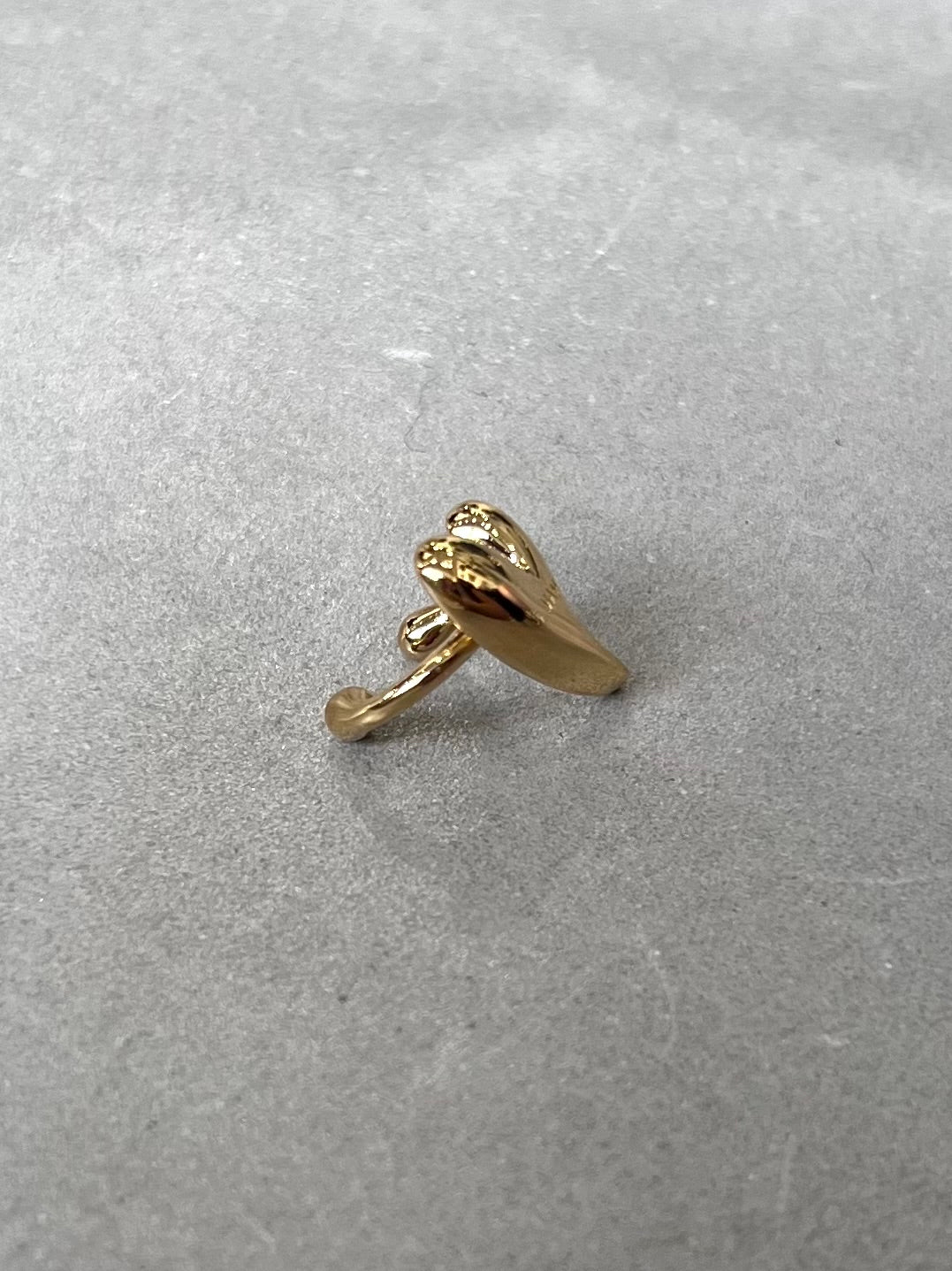 HEART EAR CUFF "GOLD"