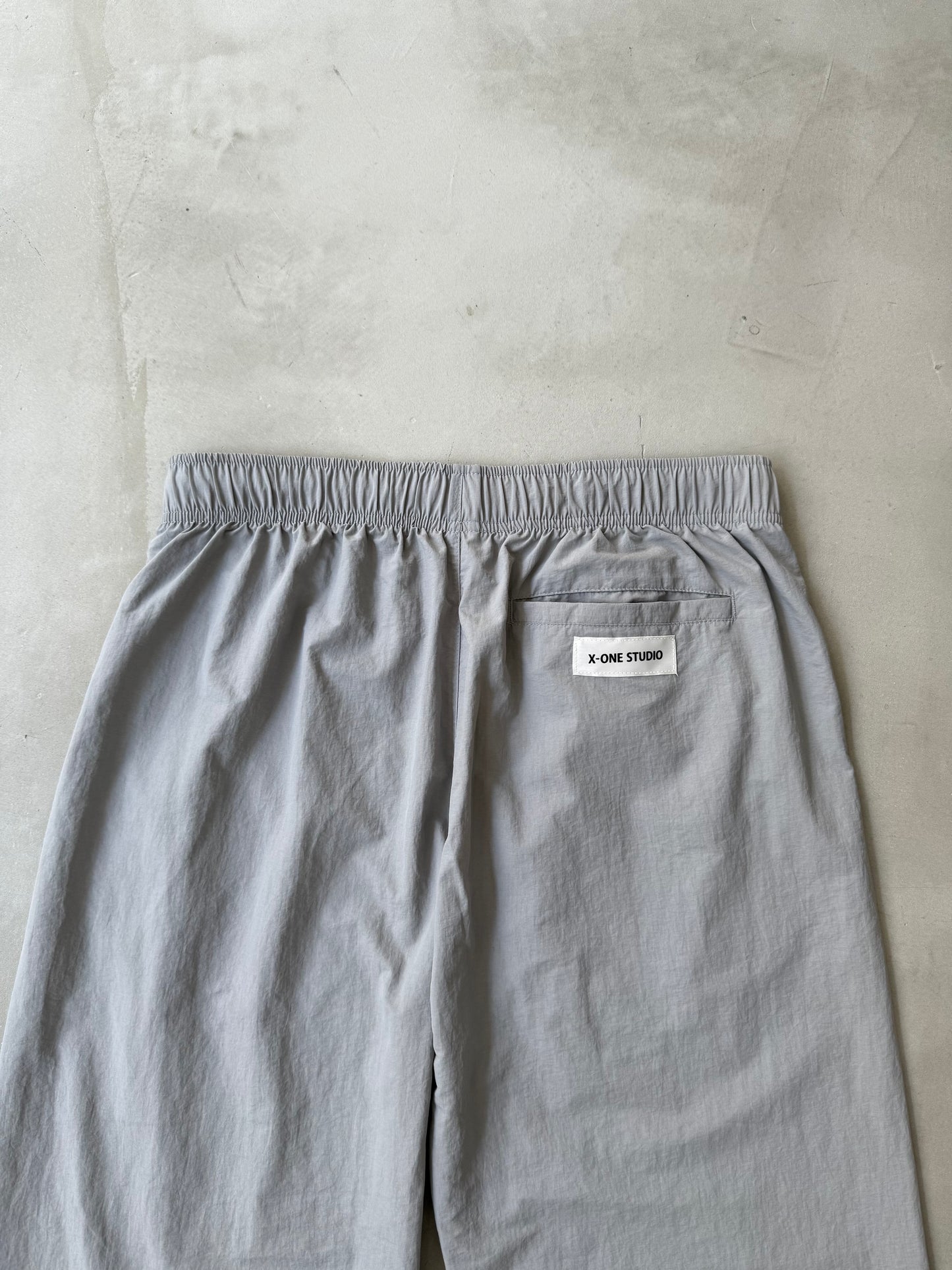 【MENS】WIDE NYLON PANT "GRAY"