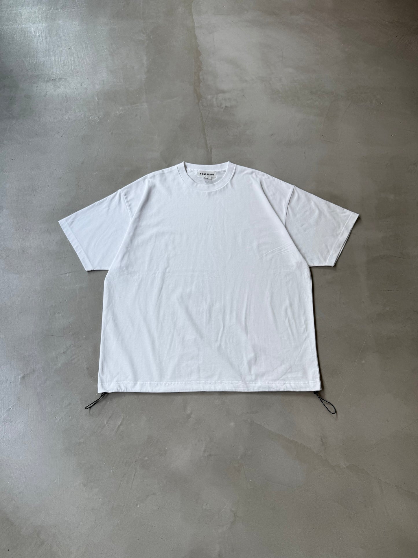 【MENS】X-ONE DRAWSTRING TEE "WHITE"