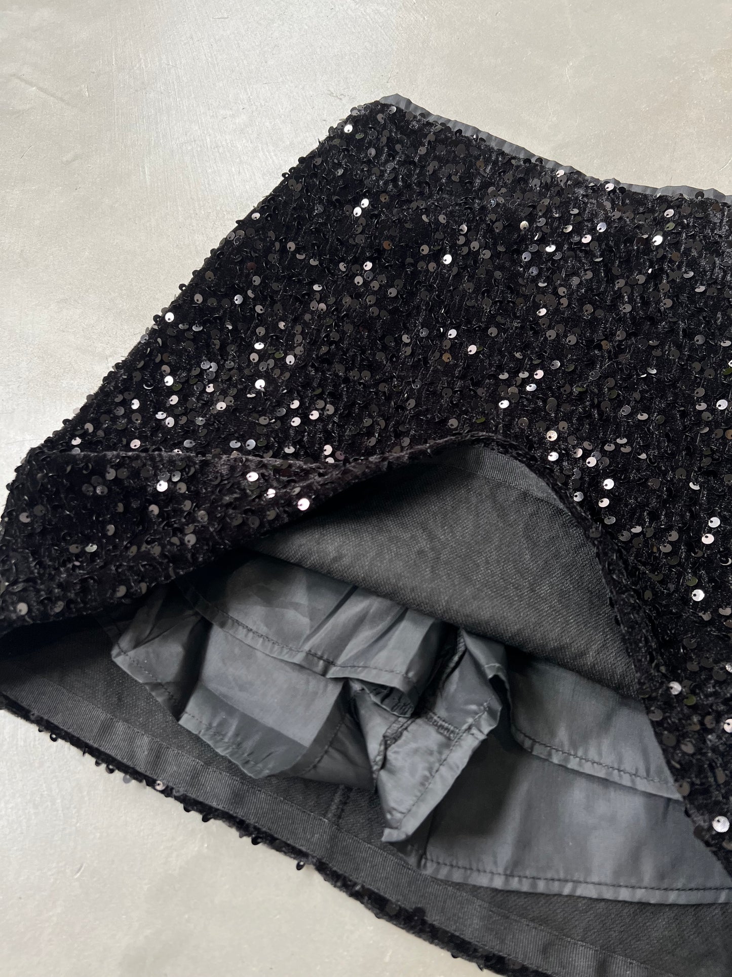 GLITTER SKORT "BLACK"