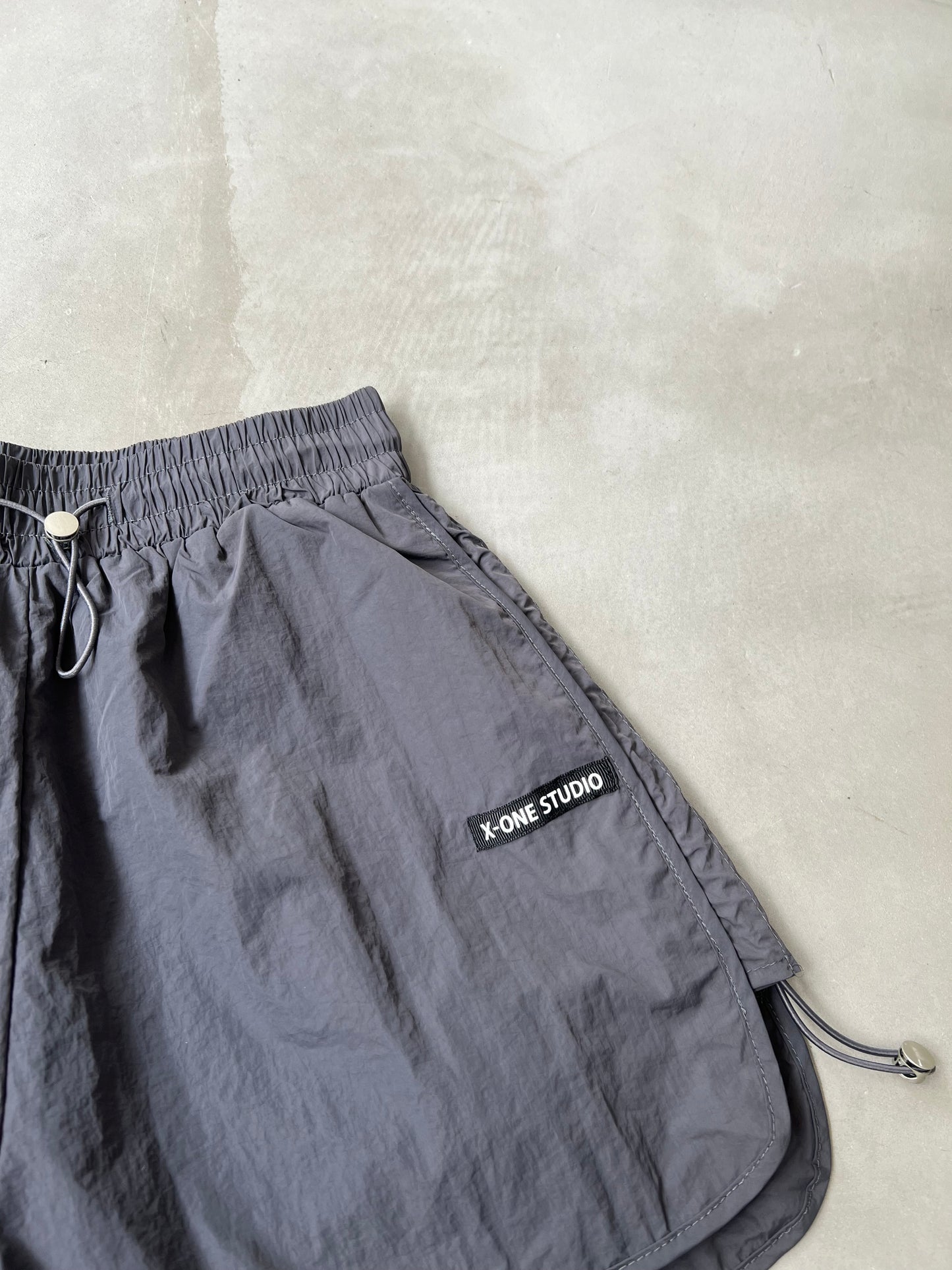 NYLON SHORT PANTS "GRAY"