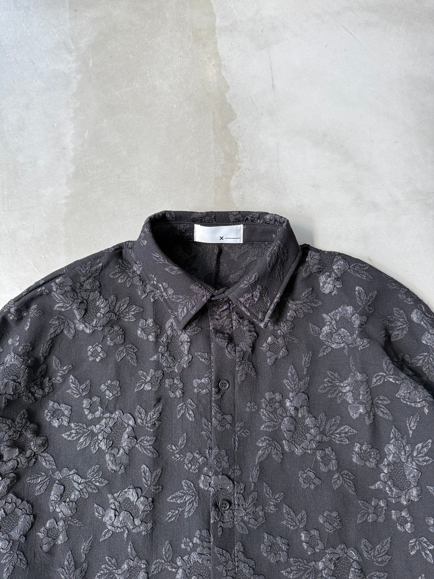 BALLOON SLEEVE SHIRT "BLACK"