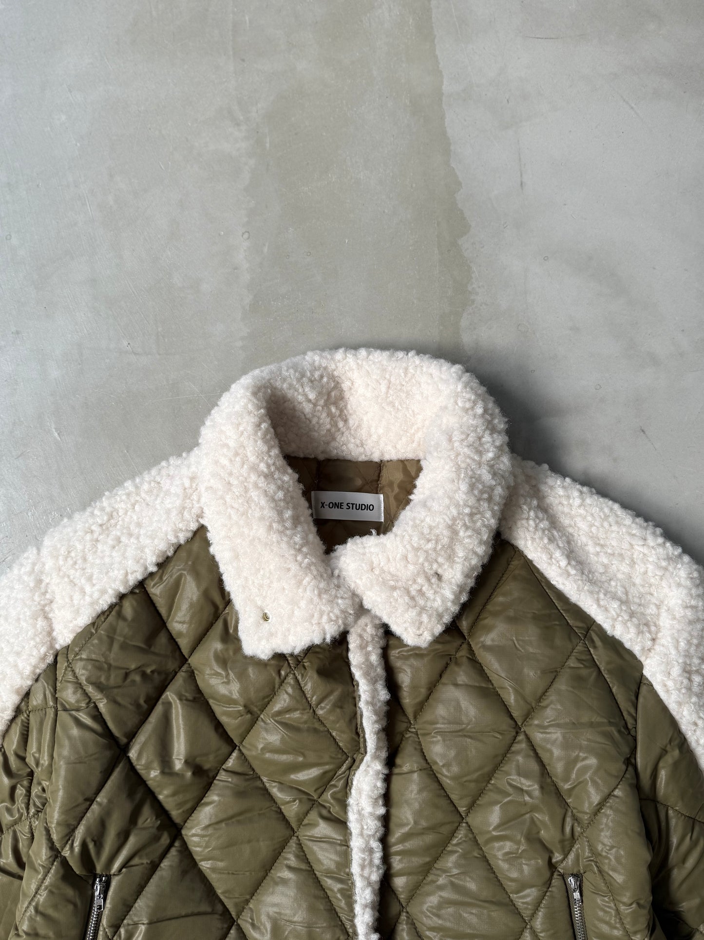 QUILTED BOA JACKET "OLIVE"