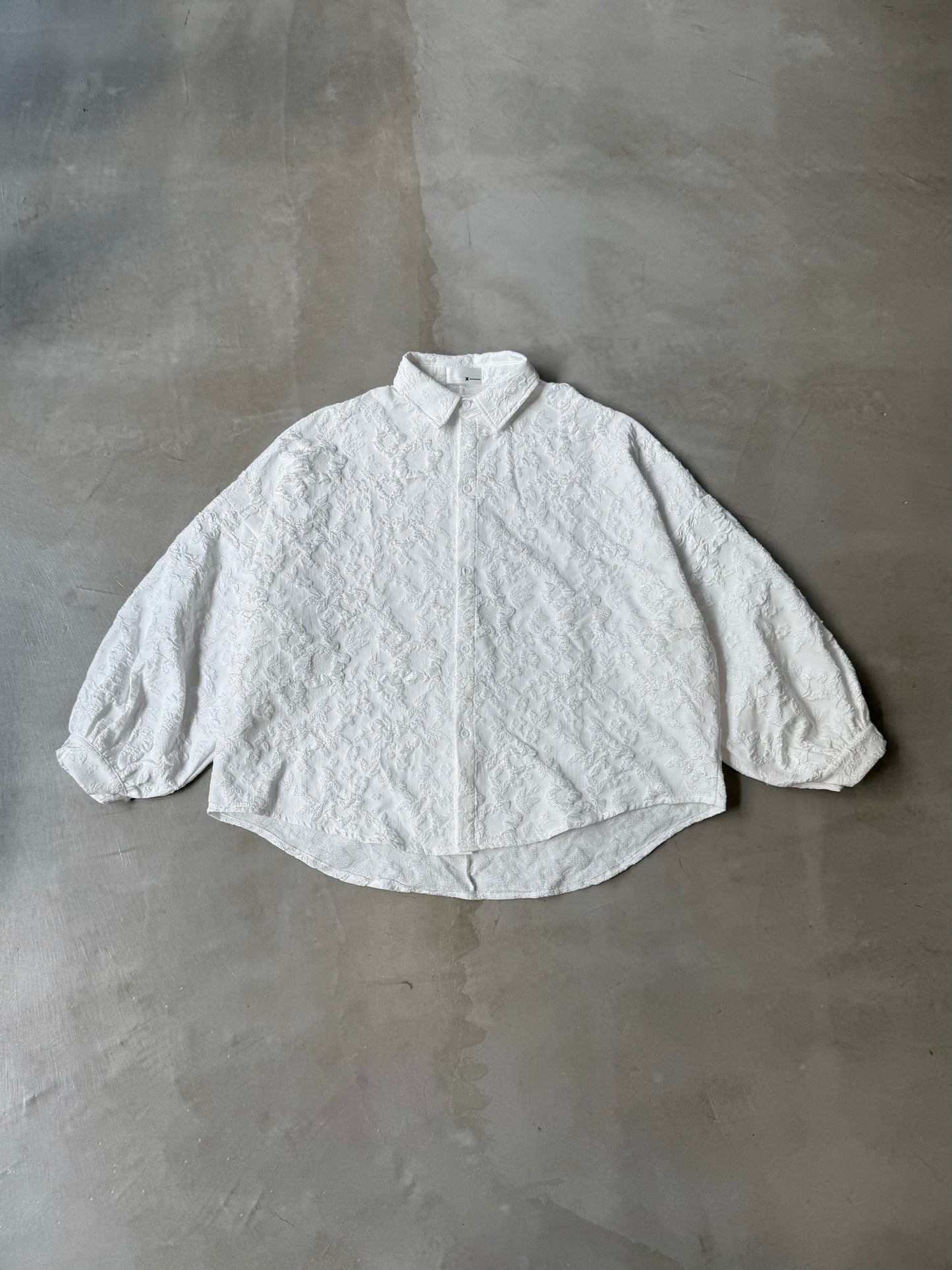 BALLOON SLEEVE SHIRT "WHITE"