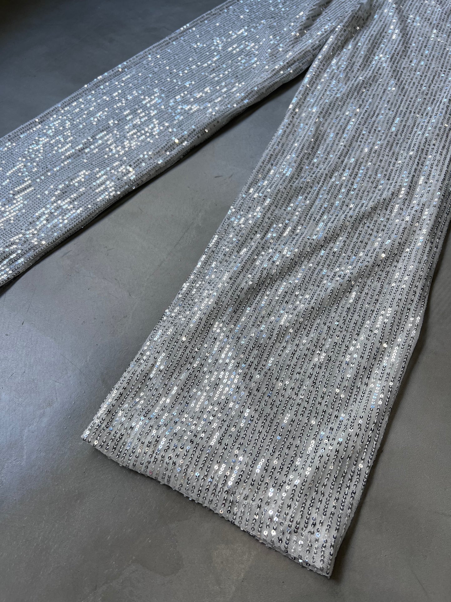 GLITTER PANTS "SILVER"