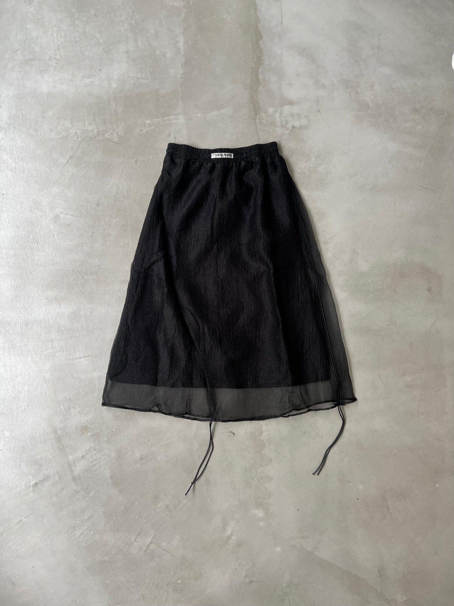 SHIRRING CHIFFON SKIRT