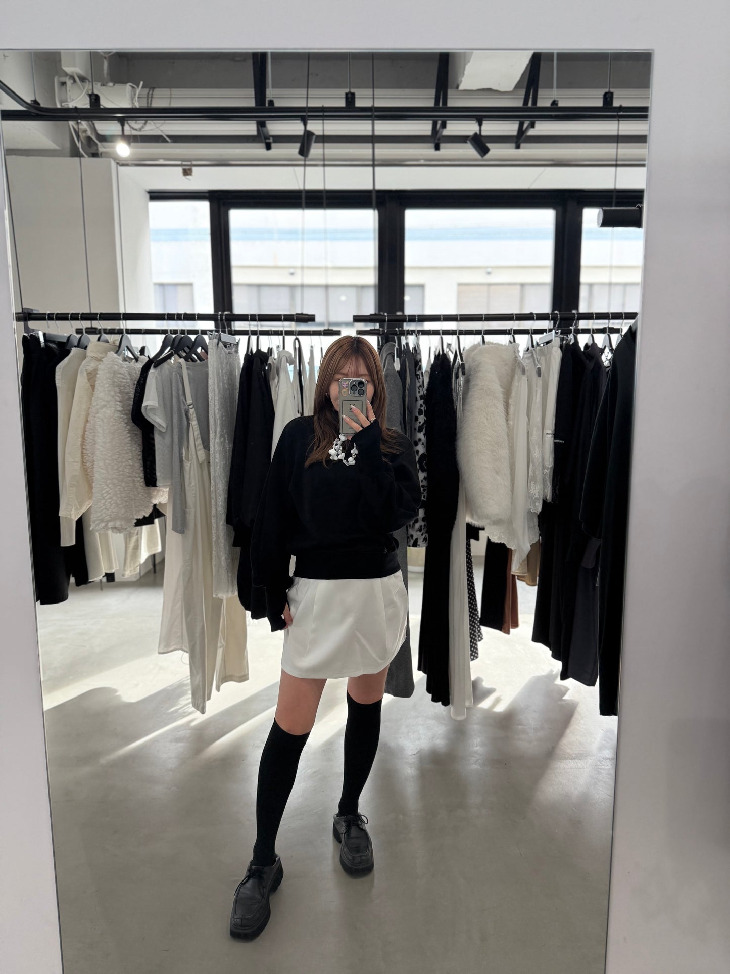 BALLOON SLEEVE SWEAT "BLACK"