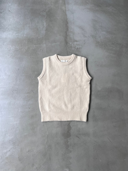 KNIT VEST "MILK"