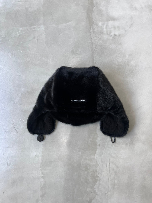 2WAY FLIGHT CAP "BLACK"