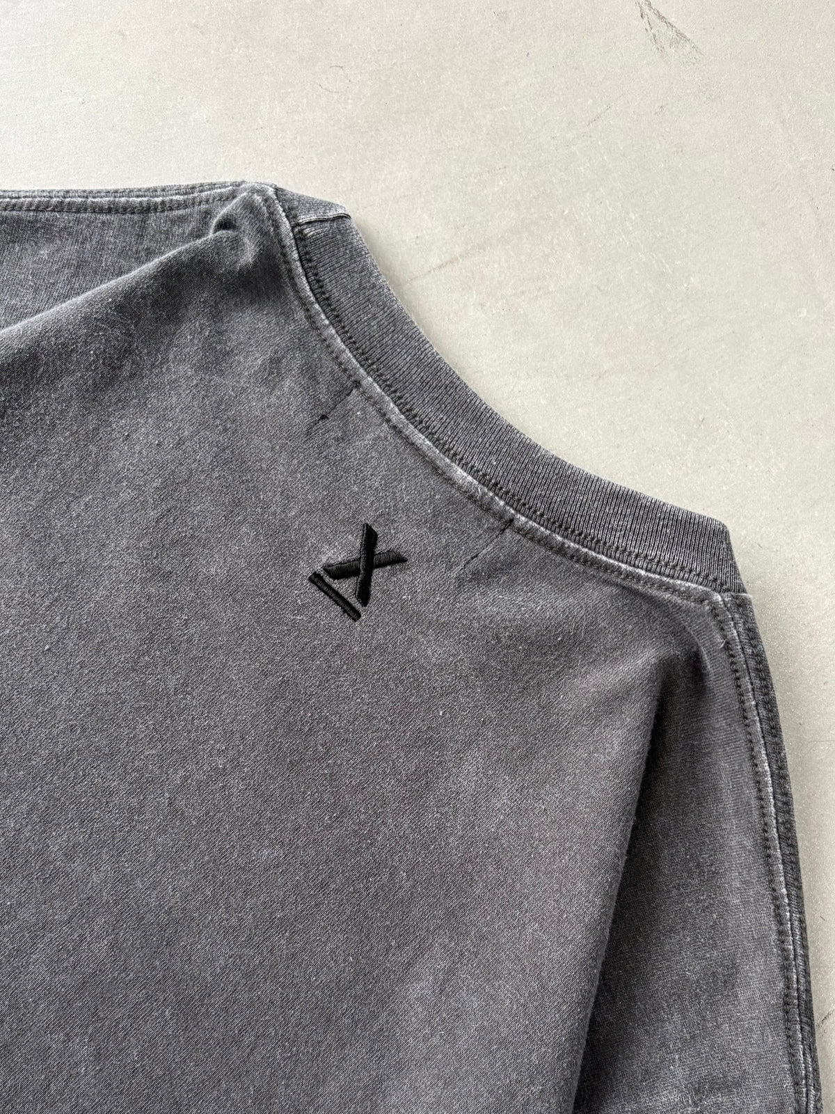 WASHED BOXLOGO L/S Tee “GRAY”