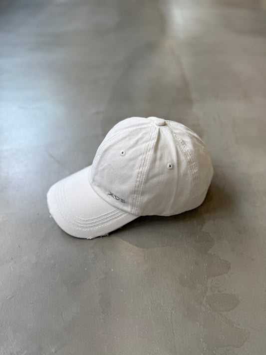 WASHED CRASH CAP "WHITE"
