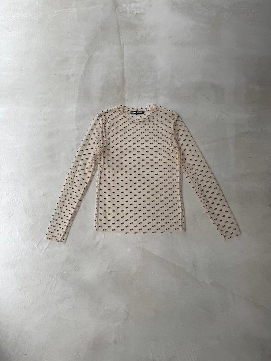 SKIN SHEER DOT "BEIGE"