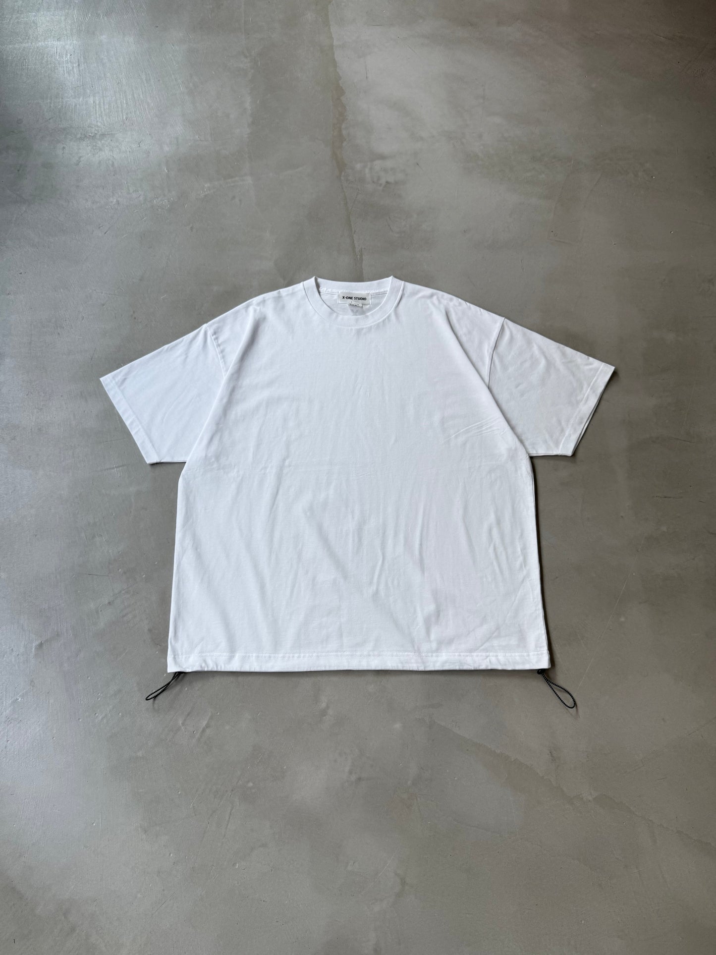 【MENS】X-ONE DRAWSTRING TEE "WHITE"