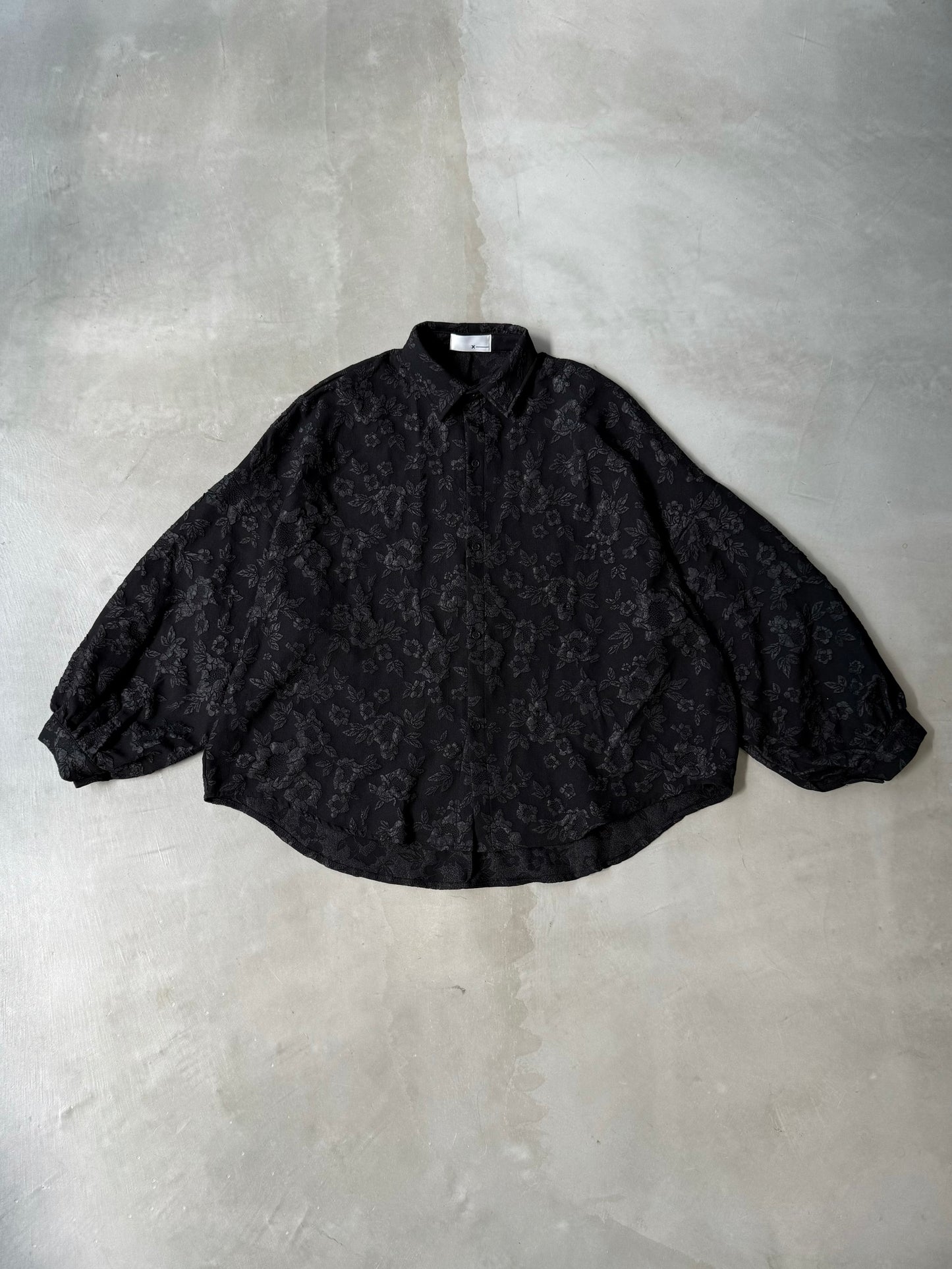 BALLOON SLEEVE SHIRT "BLACK"