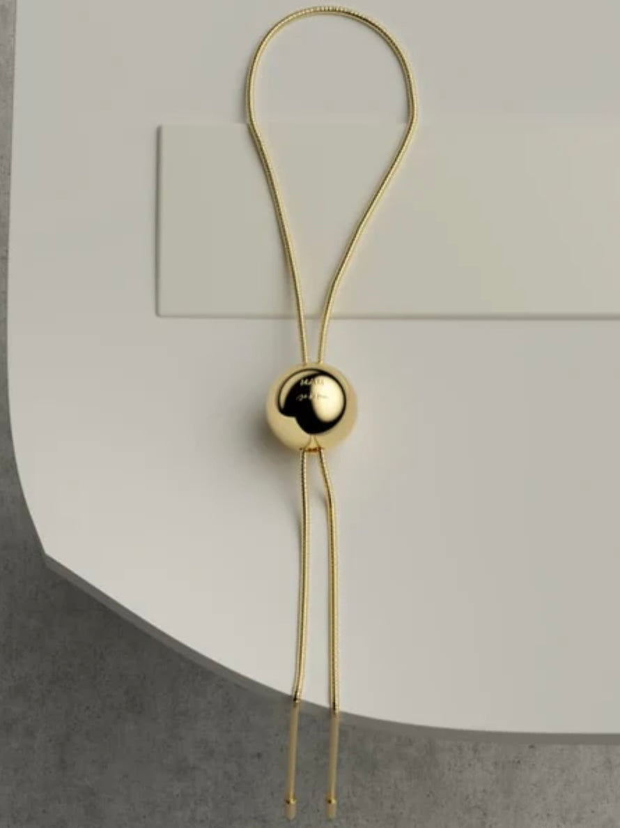 KNOT BALL NACKLACE "GOLD