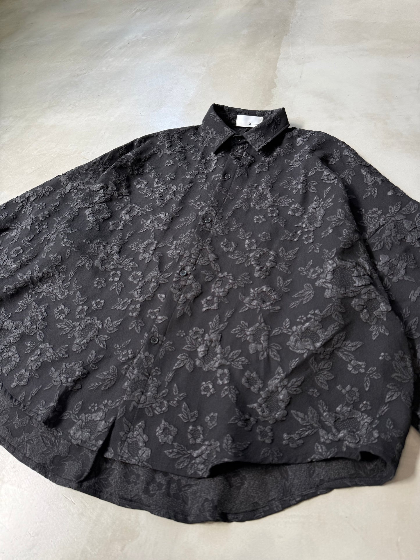 BALLOON SLEEVE SHIRT "BLACK"