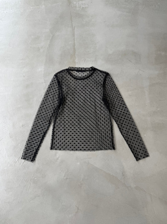 SKIN SHEER DOT "BLACK"