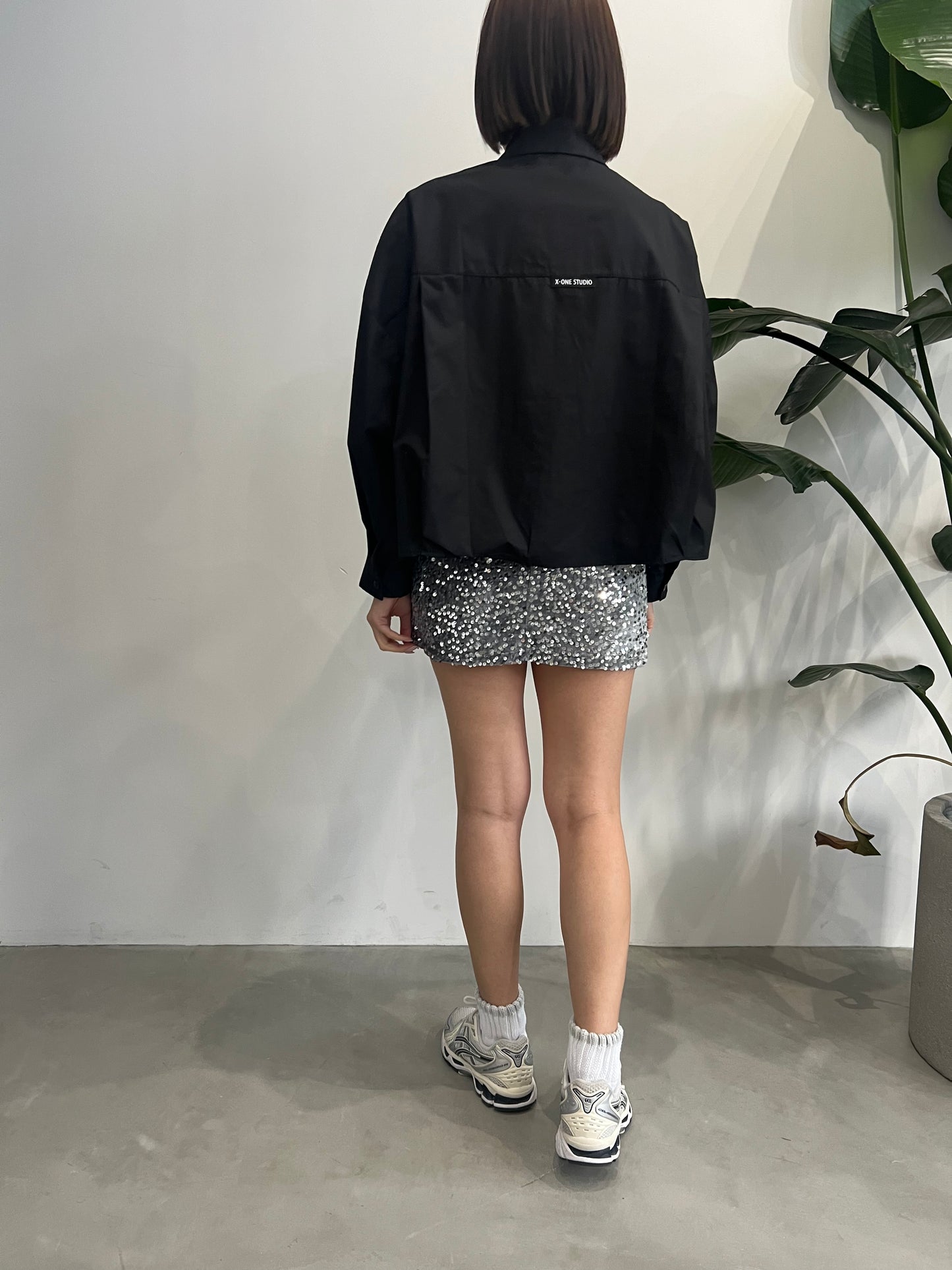 GLITTER SKORT "SILVER"