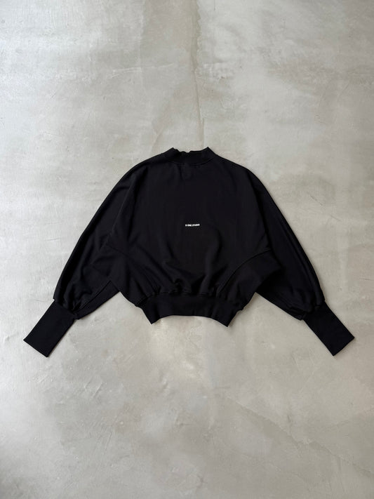 BALLOON SLEEVE SWEAT "BLACK"