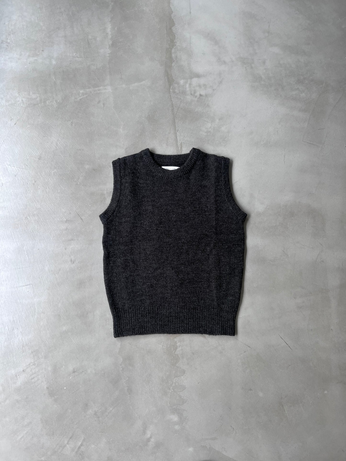 KNIT VEST "GRAY"