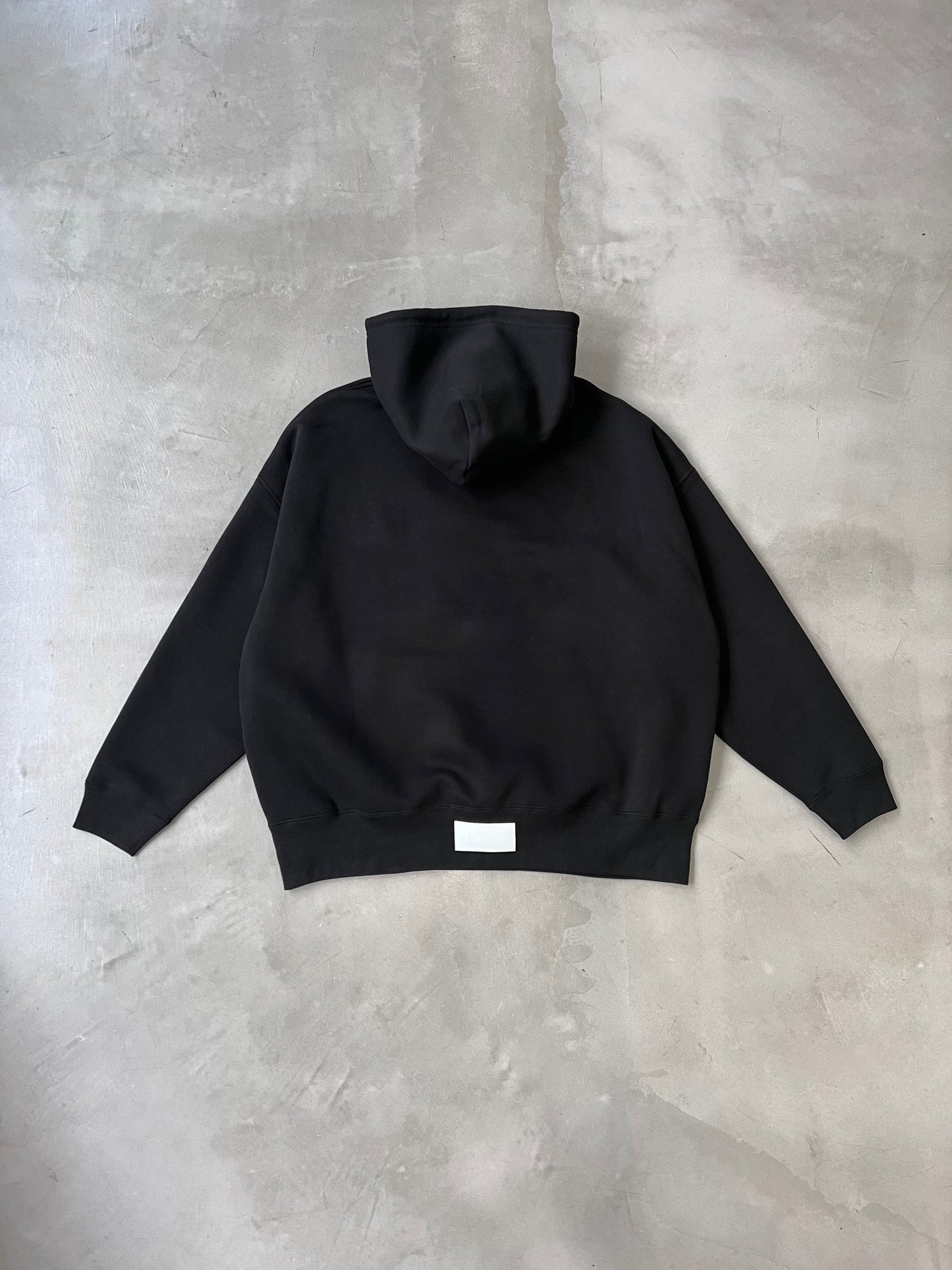 X-ONE WIDE HOODIE "BLACK"