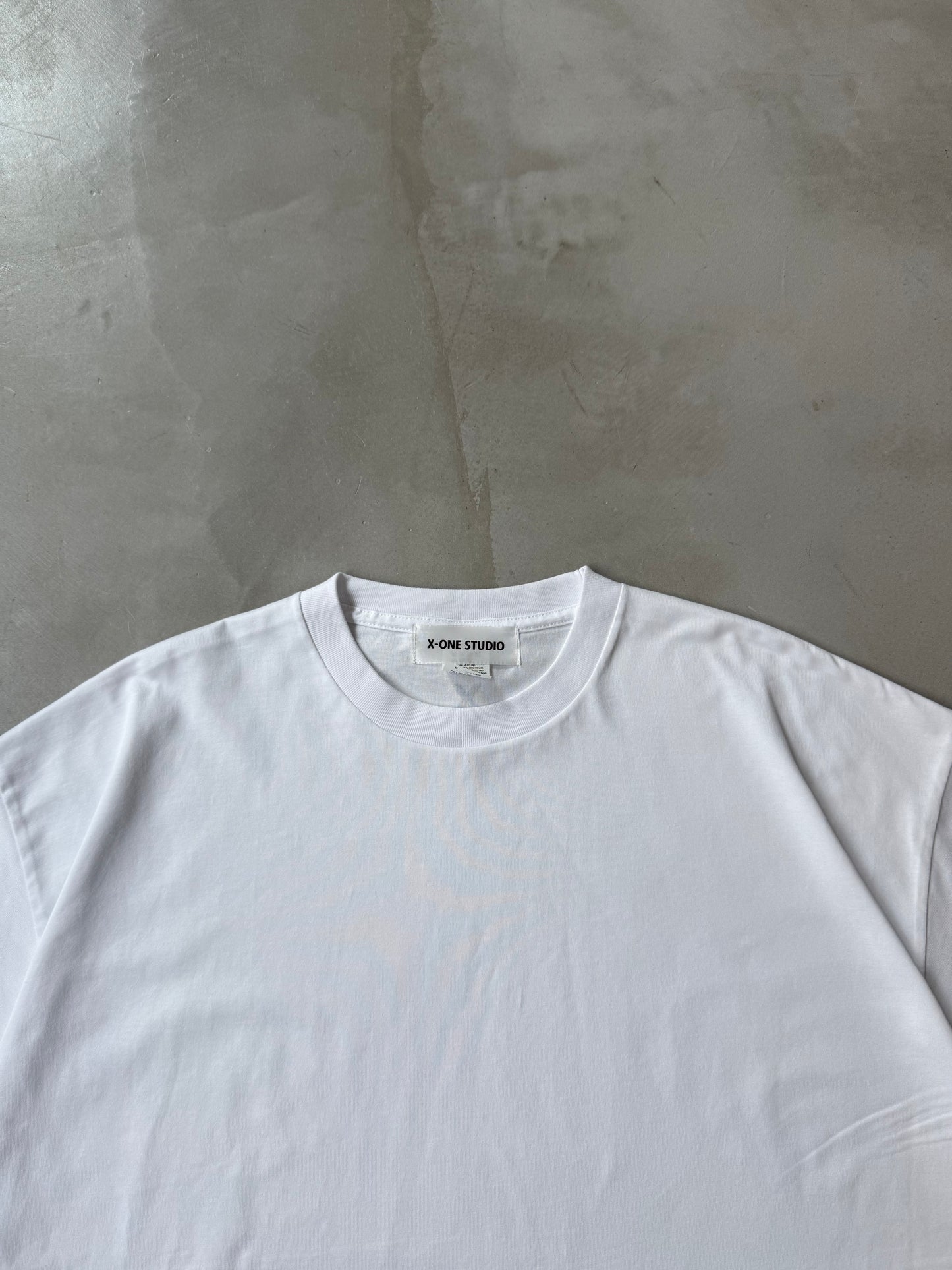 【MENS】X-ONE DRAWSTRING TEE "WHITE"