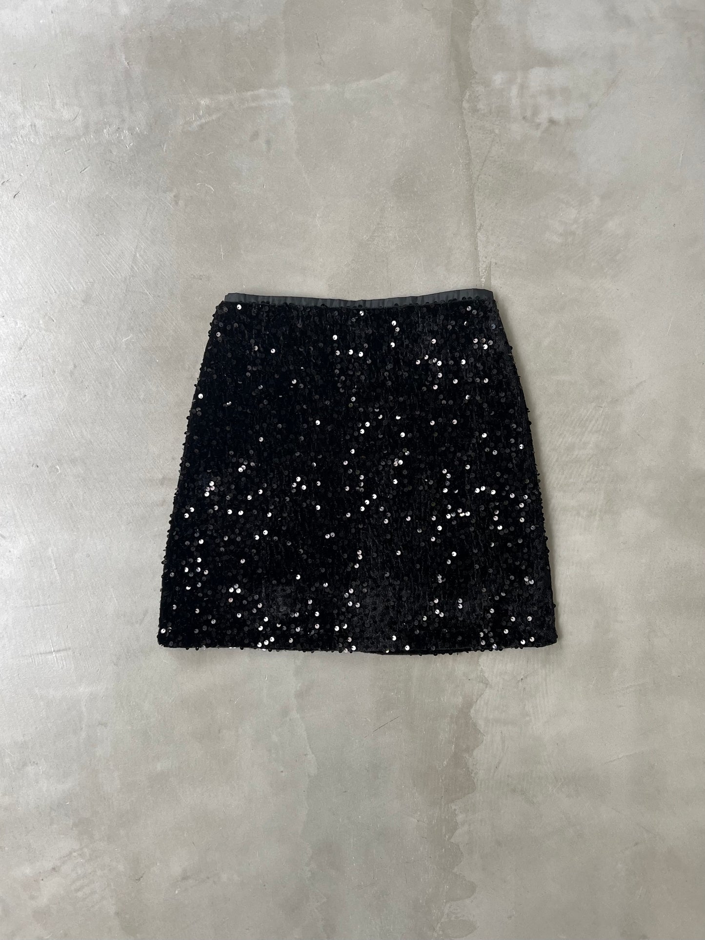 GLITTER SKORT "BLACK"